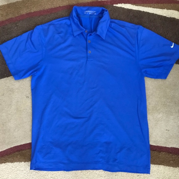 royal blue dri fit polo